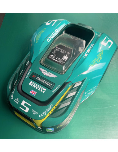 Aufkleber Aston Martin F1 Edition - PARKSIDE Roboter-Rasenmäher (PMRDA 20 - PMRA 20)