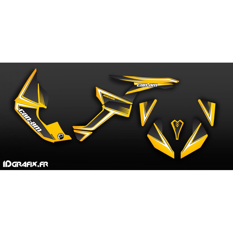 Kit dekor Gelb/Grau, Classic-Serie Medium - IDgrafix - Can Am Renegade -idgrafix