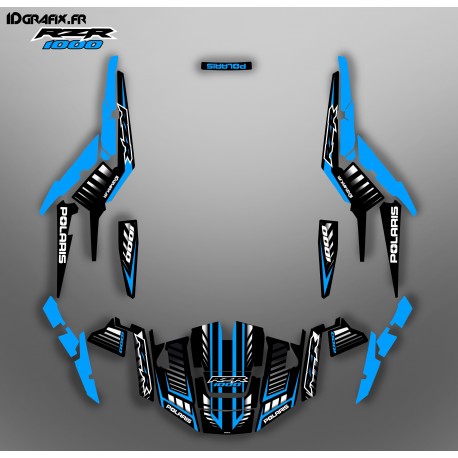 Kit de decoració Velocitat Edició (Blau) - IDgrafix - Polaris RZR 1000 S/XP -idgrafix