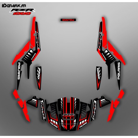 Kit de decoració Velocitat Edició (Vermell) - IDgrafix - Polaris RZR 1000 S/XP -idgrafix