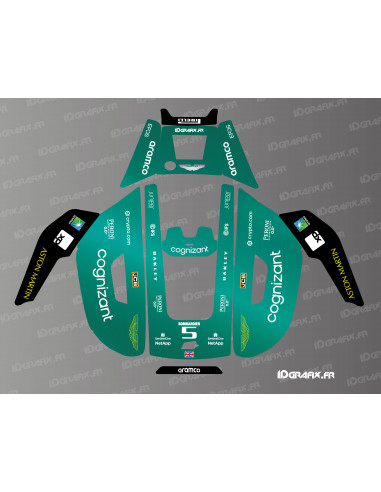 Aston Martini F1 Edition Aufkleber - Mammotion YUKA Rasenmäherroboter - Idgrafix