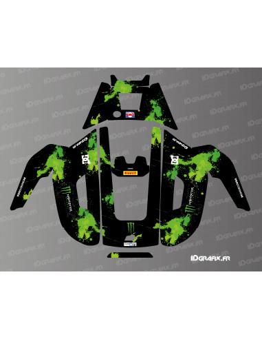Edición Monstruo de Pegatinas (Verde) - Robot cortacésped Mammotion YUKA - Idgrafix