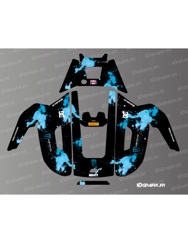 Sticker Monster Edition (Blau) - Mammotion YUKA Rasenmäherroboter - Idgrafix