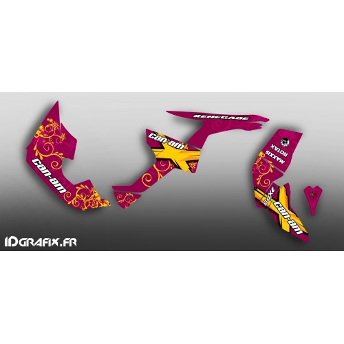 Kit dekor Flowers Serie Rose Full - IDgrafix - Can Am Renegade -idgrafix