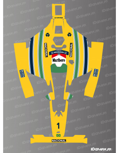 Ayrton Senna Edition Sticker - Mammotion LUBA 2 Lawnmower Robot - Idgrafix