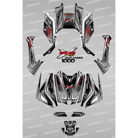 Kit décoration Full Moon (Noir/Rouge) - IDgrafix - Can Am Outlander G2