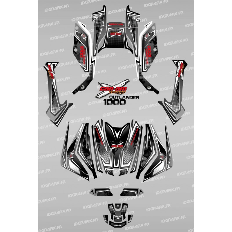 Kit dekor Full Moon (Schwarz/Rot) - IDgrafix - Can-Am Outlander G2 -idgrafix