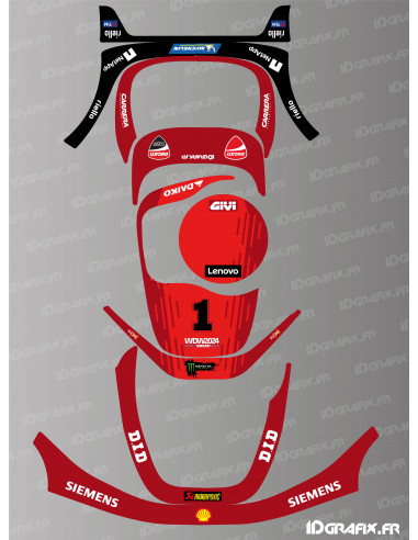 Pegatinas Edición Ducati - Segway Navimow i105E - i108E robot cortacésped - Idgrafix