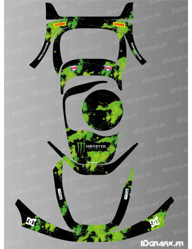 Edición Monstruo de Pegatinas (Verde) - Segway Navimow i105E - i108E cortacésped robótico - Idgrafix