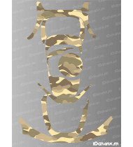 Camo Edition Sticker (sand) - Segway Navimow i105E - i108E Lawnmower Robot - Idgrafix