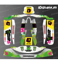 Kit decorativo Monster Edition (Verde/Blanco) para Karting TonyKart - OTK - M8