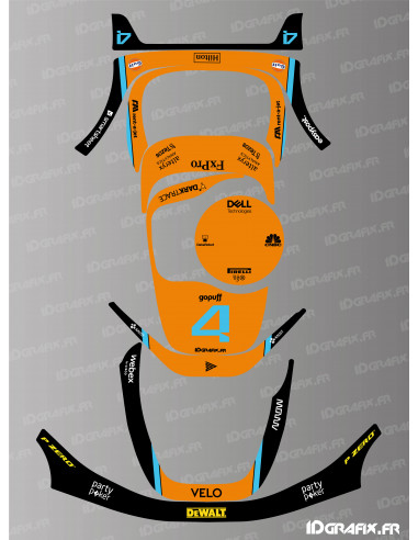 Pegatina MC Laren F1 Edition - Robot cortacésped Segway Navimow i105E - i108E - Idgrafix