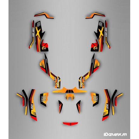Kit de decoración Foro de la Serie Am Amarillo Completo IDgrafix - Can Am Outlander (G1)