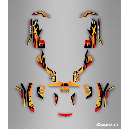 Kit décoration Forum Can Am Series Jaune Full - IDgrafix - Can Am Outlander (G1)