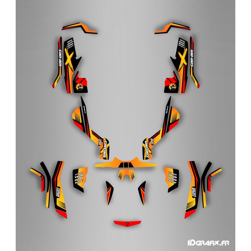 Kit dekor-Forum Can Am Series Gelb Full - IDgrafix - Can Am Outlander G1 - () -idgrafix