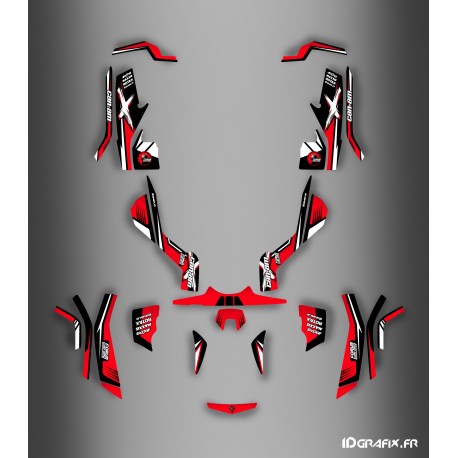 Kit de decoración Foro de la Serie Am Rojo IDgrafix - Can Am Outlander (G1)