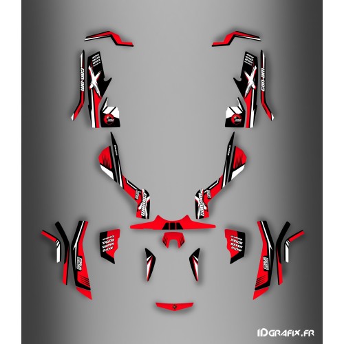 Kit de decoración Foro de la Serie Am Rojo IDgrafix - Can Am Outlander (G1) -idgrafix