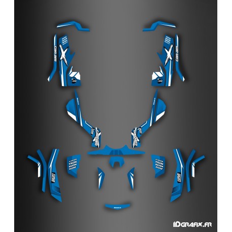 Kit de decoración Foro Soy de la Serie Azul - IDgrafix - Can Am Outlander (G1)