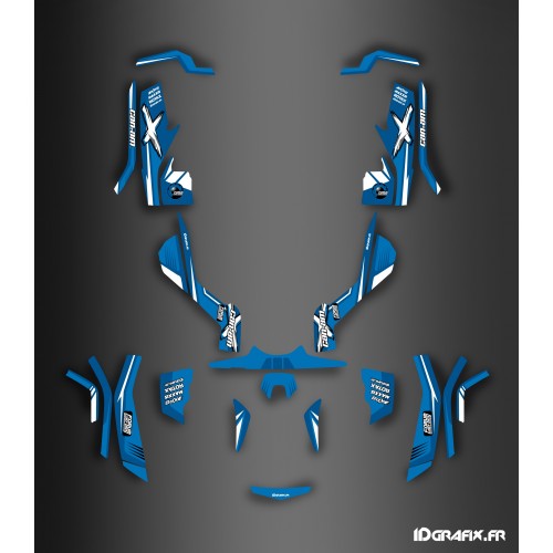 Kit décoration Forum Can Am Series Bleu Full - IDgrafix - Can Am Outlander (G1)