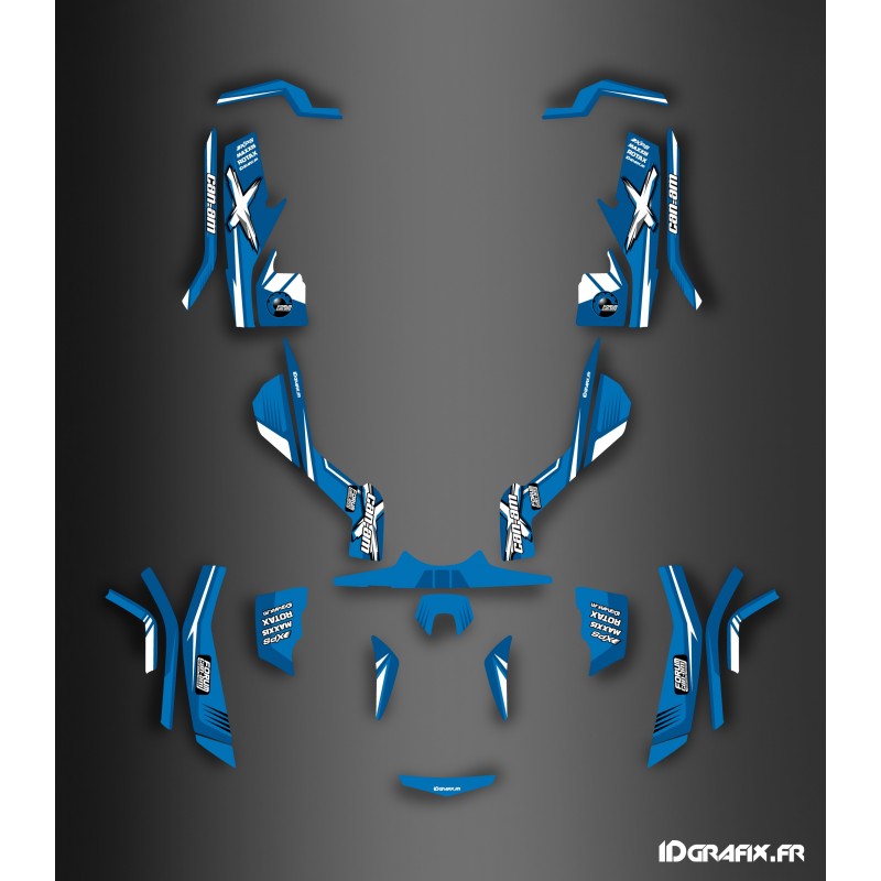 Kit dekor-Forum Can Am Series Blau Full - IDgrafix - Can Am Outlander G1 - () -idgrafix