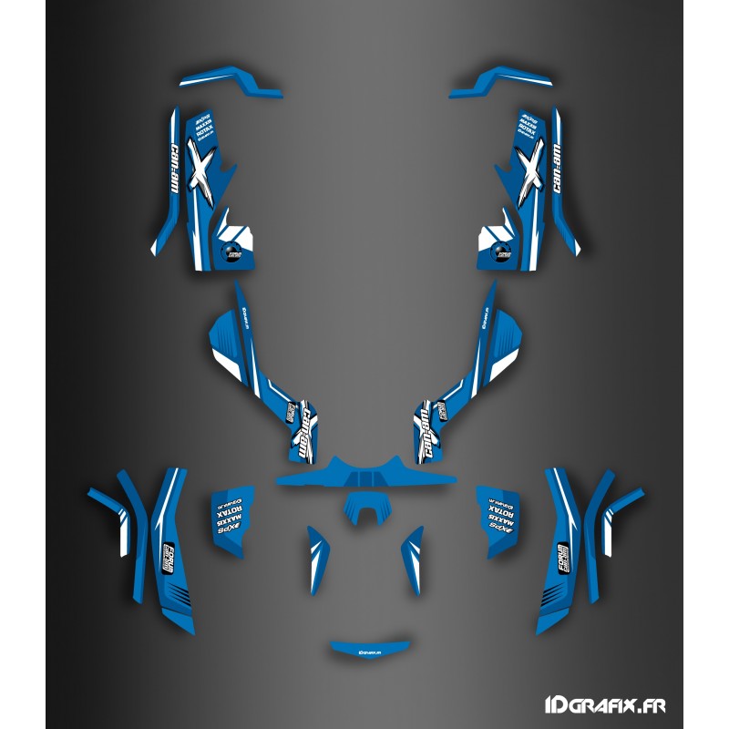 Kit dekor-Forum Can Am Series Blau Full - IDgrafix - Can Am Outlander G1 - () -idgrafix