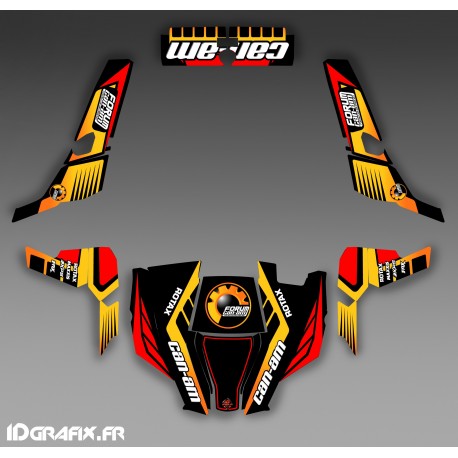 Kit decorazione Forum Can Am Serie Giallo - IDgrafix - Can Am 1000 Comandante