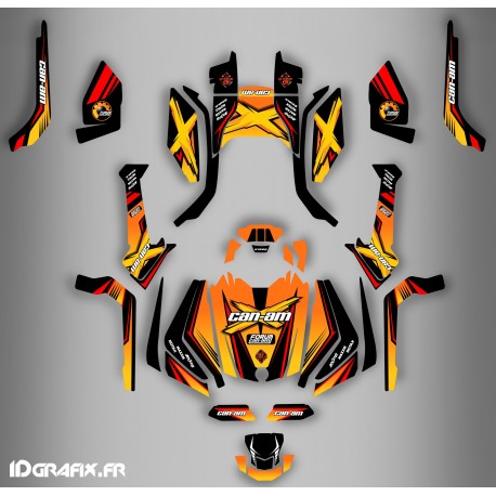 Kit decoration Forum Can Am Series Yellow Full - IDgrafix - Can Am Outlander (G2)