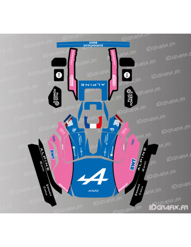 Aufkleber Alpine F1 Edition - KRESS RTK Mähroboter - KR 133E / KR 136E / KR 233E / KR 236E - Idgrafix