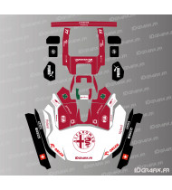 Pegatina Alfa Romeo F1 Edition - Cortacésped robótico KRESS RTK - KR 133E / KR 136E / KR 233E / KR 236E - Idgrafix