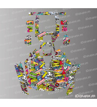 Sticker Bomb Edition - KRESS RTK robotic mower - KR 133E / KR 136E / KR 233E / KR 236E - Idgrafix