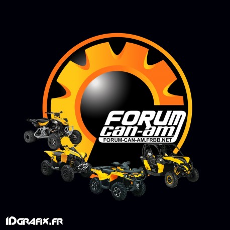 Lot 2 Stickers - Forum Can Am (10cm)