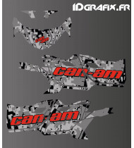 Dekorationsset „Camo Digital Edition“ (Rot) – Idgrafix – Can Am Maverick SPORT – Idgrafix