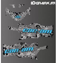 Kit de decoració Camo Digital Edition (Blau) - Idgrafix - Can Am Maverick SPORT - Idgrafix