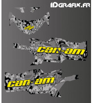 Camo Digital Edition decoration kit (Yellow) - Idgrafix - Can Am Maverick SPORT - Idgrafix