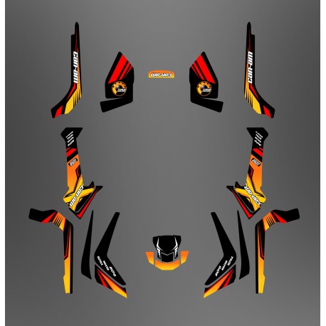 Kit décoration Forum Can Am Series Jaune Light - IDgrafix - Can Am Outlander (G2)