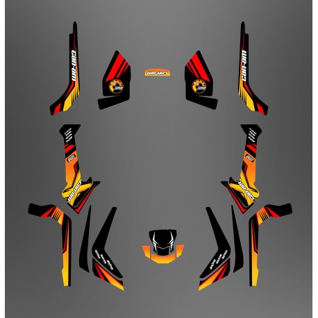 Kit dekor-Forum Can Am Series Gelb Light - IDgrafix - Can-Am Outlander G2 - ()