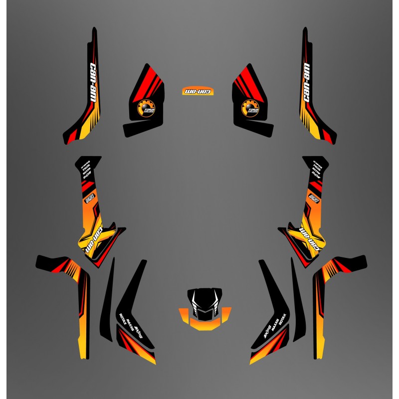 Kit dekor-Forum Can Am Series Gelb Light - IDgrafix - Can-Am Outlander G2 - () -idgrafix