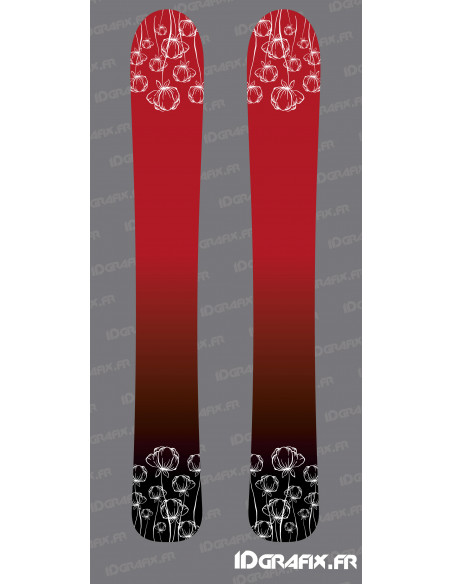 Stickers Coquelicot Edition for SKI Stickers Coquelicot Edition for SKI