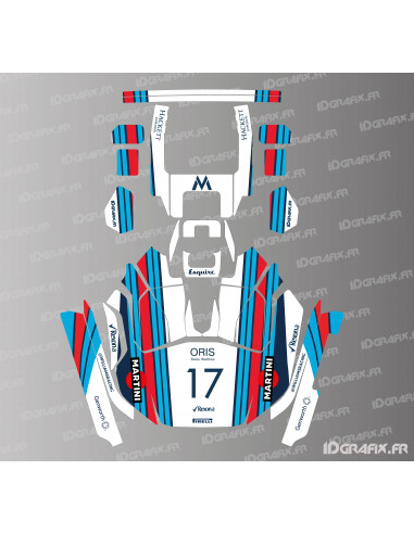 Sticker Martini Edition - Rasaerba robotizzato KRESS RTK - KR 133E / KR 136E / KR 233E / KR 236E - Idgrafix