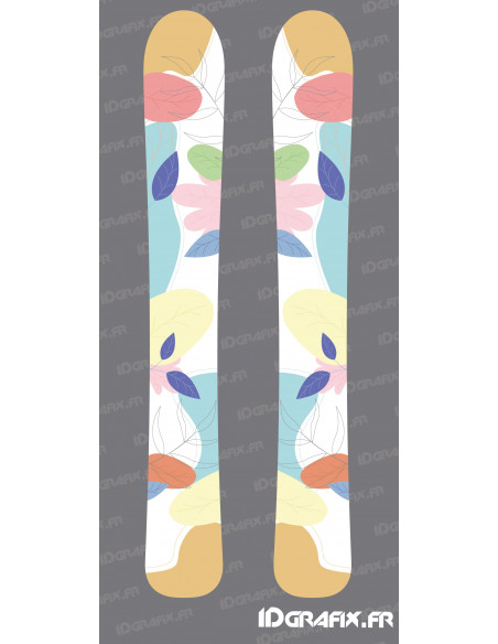 Stickers Pastel Edition pour SKI -  Idgrafix