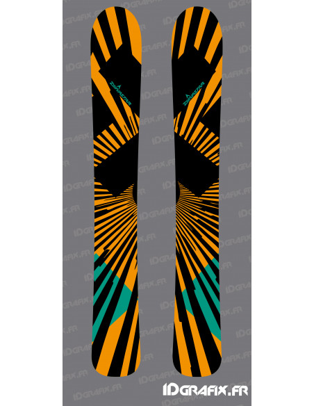 Line Edition stickers (Orange) for SKI - Idgrafix Line Edition stickers (Orange) for SKI - Idgrafix