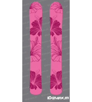Adhesius Flowers Edition (Rosa) per a SKI - Idgrafix
