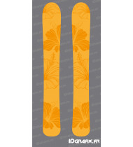 Adhesius Flowers Edition (Taronja) per a SKI - Idgrafix