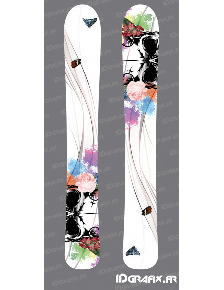 Skull Edition Aufkleber für SKI - Idgrafix Skull Edition Aufkleber für SKI - Idgrafix