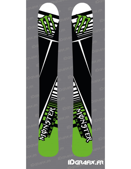 Monster Edition Aufkleber (Grün) für SKI - Idgrafix Monster Edition Aufkleber (Grün) für SKI - Idgrafix