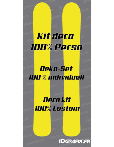 100% Personalized Stickers for SKIING