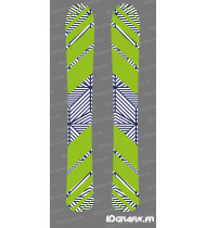 Abstract Edition Aufkleber (Grün) für SKI - Idgrafix