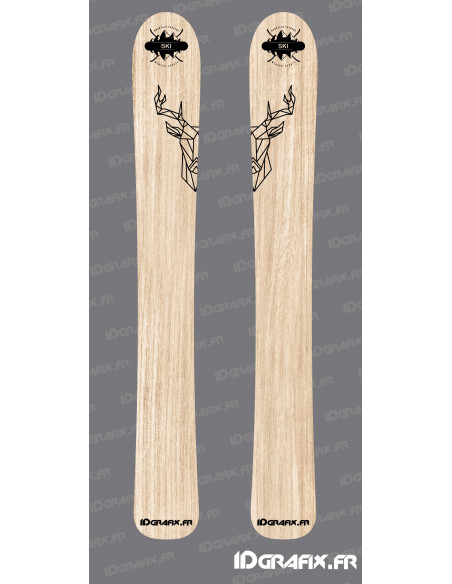 Stickers Cerf Edition pour SKI -  Idgrafix Stickers Cerf Edition pour SKI -  Idgrafix
