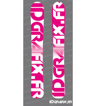Idgrafix Edition stickers (Pink) for SKI - Idgrafix