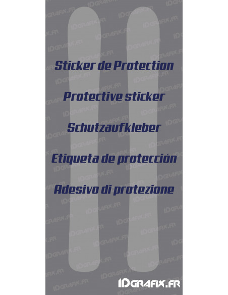 Anti-Kratz-Schutzaufkleber für SKI - Idgrafix Anti-Kratz-Schutzaufkleber für SKI - Idgrafix